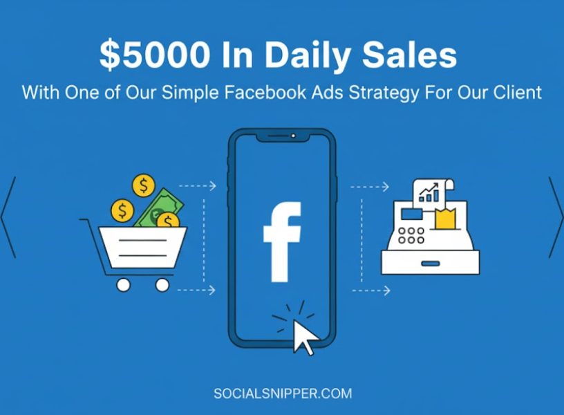 How Our One Simple Design Did $5000 In Daily Sales With One of Our Simple Facebook Ads Strategy For Our Client